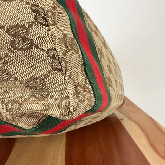 Pre-Owned Gucci GG Canvas Sherry Line Tote Bag 211970 - Picture 6 of 12